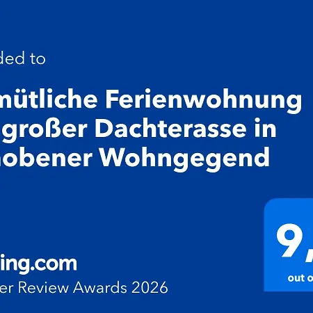 Gemuetliche Mit Grosser Dachterasse In Gehobener Wohngegend Apartman
